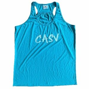 Cooperstown All Star Village CASV Racerback Tank Top Teal 2XL